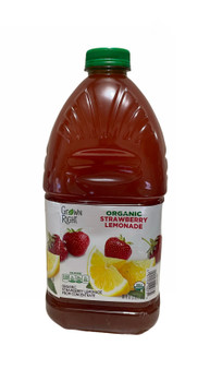 Grown Right Organic Strawberry Lemonade 96 oz jug - front view
