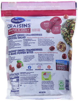 Ocean spray craisins, 64 oz