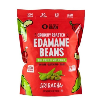The Only Bean Sriracha Crunchy Roasted Edamame Beans, 18 Ounce