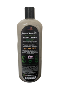 Natural Wunderz Menz Exfoliiating Hemp & Coffee Body Wash 32oz