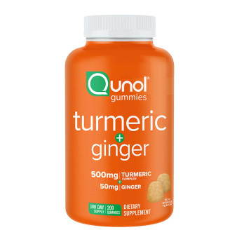 Qunol Turmeric Plus Ginger, 200 Gummies
