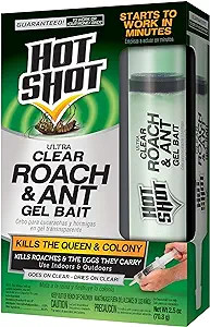 Hot Shot Ultra Clear Roach & Ant Insects Gel Bait 2.5 oz - Front of Package