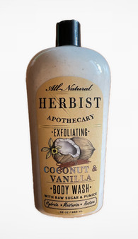 All natural herbalist apothecary exfoliating body wash 32oz