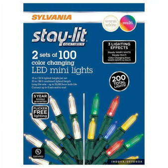 Sylvania Mini Dual Color 100ct Lights