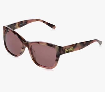 COACH Solid Oxblood Square Ladies Sunglasses