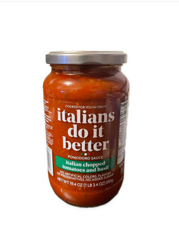 ITALIANS DO IT BETTER CHOPPED TOMATOES AND BASIL POMODORO SAUCE