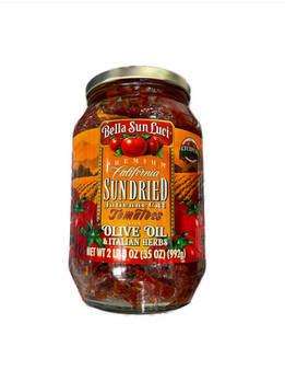Bella Sun Luci Sun Dried Tomatoes With Olive Oil and Italian Herbs 35 oz jar