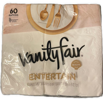 Vanity Fair 60 Napkins Sustainable Forestry initiative