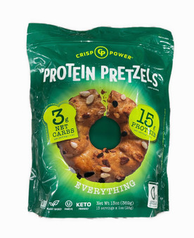 Crisp Power Everything Protein Pretzels, 13 Ounce
