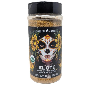 Organic Elote Seasoning – 10oz Spanglish Asadero Street‑Corn Spice | D‑Choice Retail