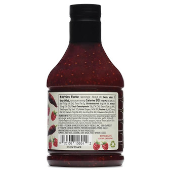 Fischer & Wieser Raspberry Chipotle Sauce 40 oz - sweet smoky chipotle glaze for grilling