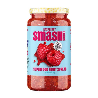 Smash Foods Raspberry Superfood Jam & Jelly Fruit Spread, 26oz