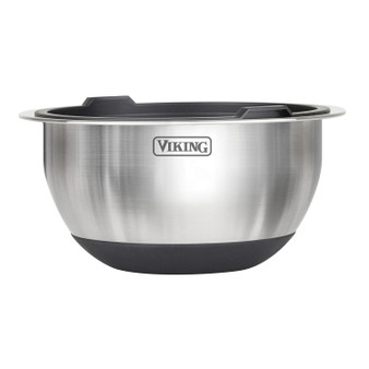 Viking 10-Piece Stainless Steel Mixing, Prep and Serving Bowl Set in Black