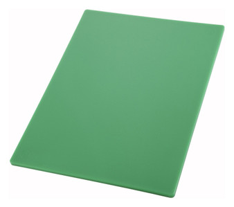 Winco CBGR-1218 Green Plastic Cutting Board 12" x 18" x 1/2"