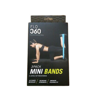 Flo 360 3 Pack Mini Bands 3 Levels of Resistance