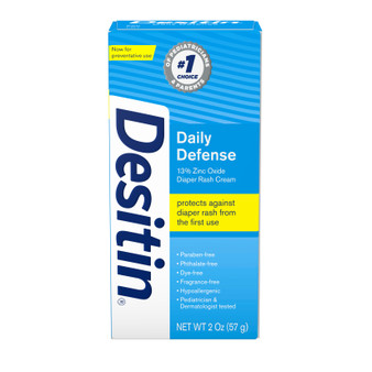 Desitin Daily Defense Baby Diaper Rash Cream, 2 oz