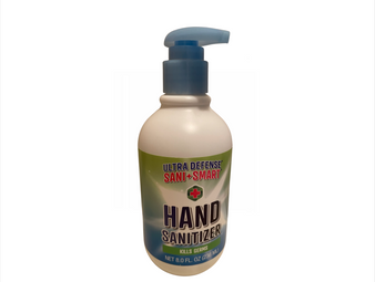 Ultra Defense Sani + Smart  Hand Sanitizer Pump Bottle, 8 oz