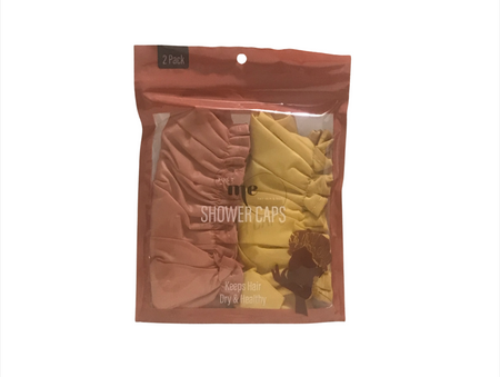 Just Me Hair Skin & Body Shower Caps, 2 pack