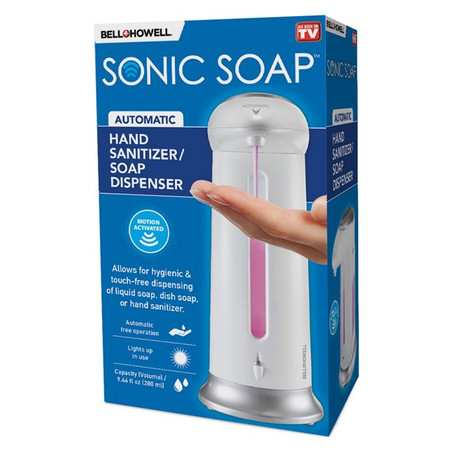 Bell+Howell Sonic Soap Hand Sanitizer Soap Dispenser Bell+Howell Sonic Soap Hand Sanitizer Soap Dispenser