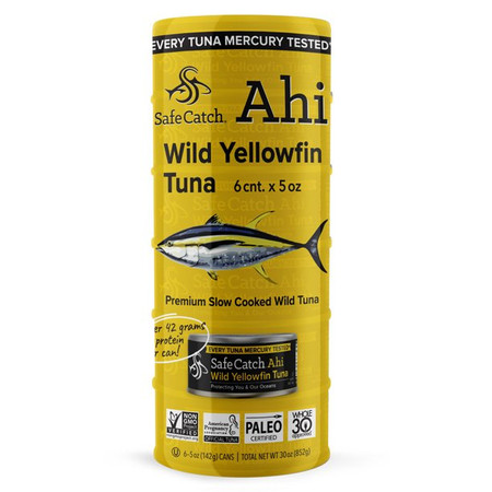 Safe Catch, Ahi Wild Yellowfin Tuna, 6 pack, 5 oz