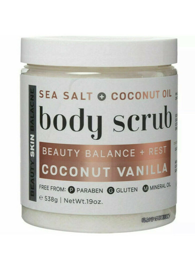 Beauty Skin Balance Sea Salt and Coconut Vanilla Body Scrub, 19 oz Beauty Skin Balance Sea Salt and Coconut Vanilla Body Scrub, 19 oz