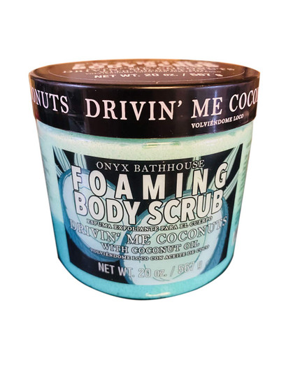Onyx Bathhouse Foaming Body Scrub Drivin Me Coconuts, 20 oz