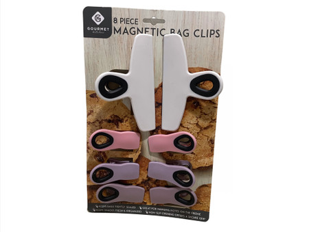 Gourmet Kitchen 8 Piece Magnetic Bag Clips