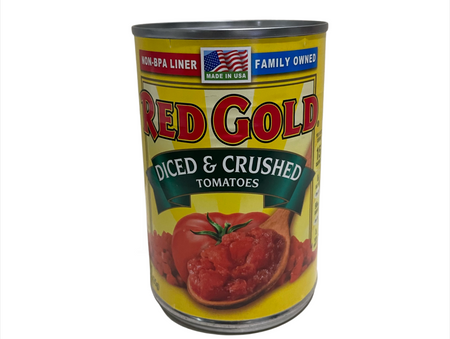 Red Gold diced and crushed tomatoes, 15 oz, 1 can