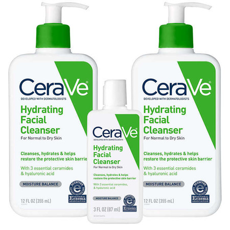 Cerave Hydrating Facial Cleanser Set 3-pack Cerave Hydrating Facial Cleanser Set 3-pack