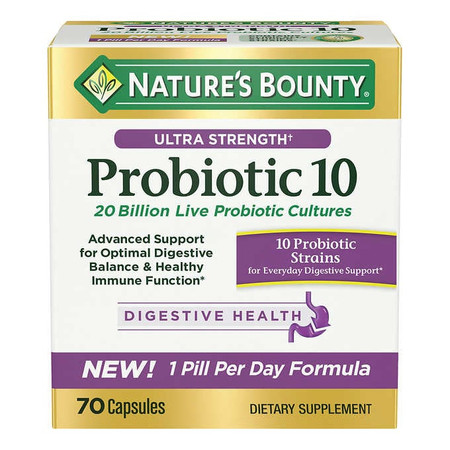 Nature's Bounty Ultra Strength Probiotic 10, 70 Capsules Nature's Bounty Ultra Strength Probiotic 10, 70 Capsules