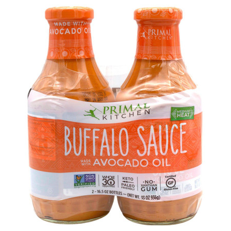 Primal Kitchen Buffalo Sauce with Avocado Oil, 16.5 Ounce (Pack of 2)