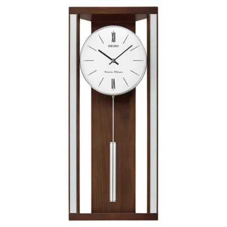 Seiko Wall Clock with Pendulum and Dual Chimes