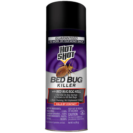 Hot Shot Bed Bug Killer Aerosol, 3 oz, Treatment for Bed Bugs