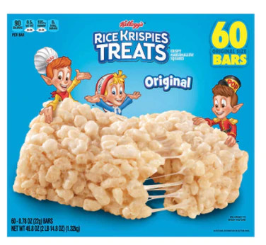 Kellogg's Rice Krispies Treats, 60 bars