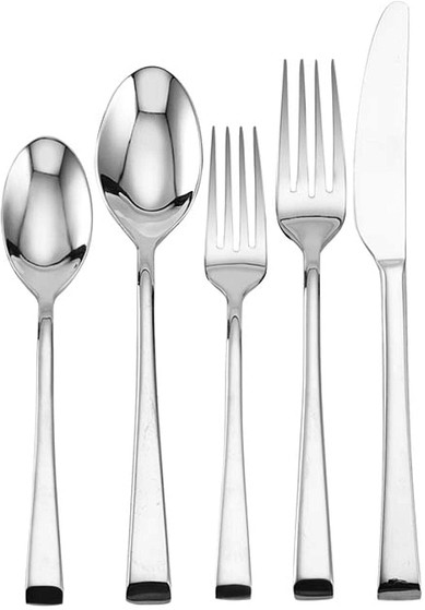 Mikasa Rockford 20-Piece Stainless Steel Flatware Set, Silver