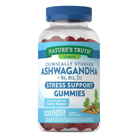 Nature's Truth Ashwagandha, 120 Cherry Flavored Gummies