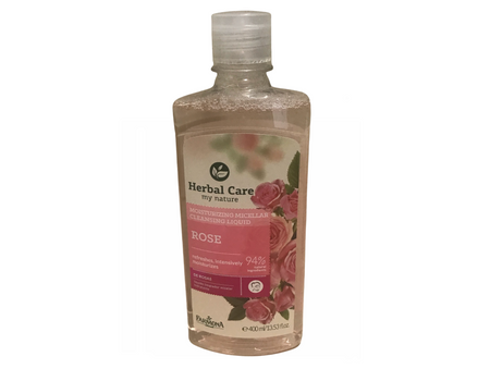Farmona Herbal Care My Nature Moisturizing Micellar Cleansing Liquid Rose, 13.53 oz