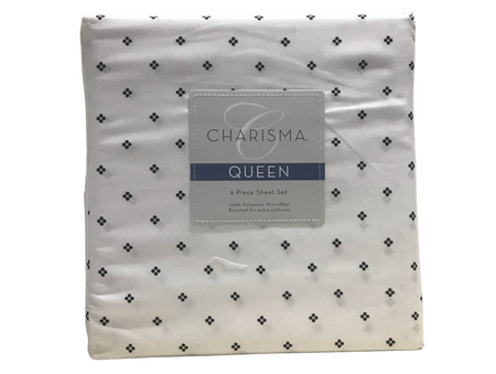 Charisma Queen 6 Piece Sheet Set (VARIETY OF COLOR)