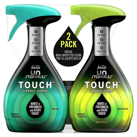 Febreze Unstopables Touch Fabric Refresher, Variety Pack, 27 fl oz, 2-count