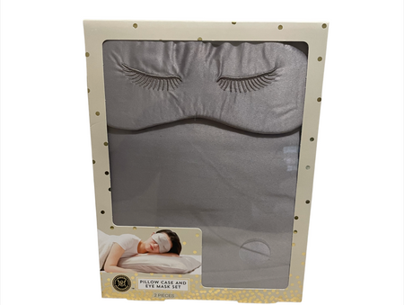 Modern Expressions Pillow Case and Eye Mask Set, 2 pieces