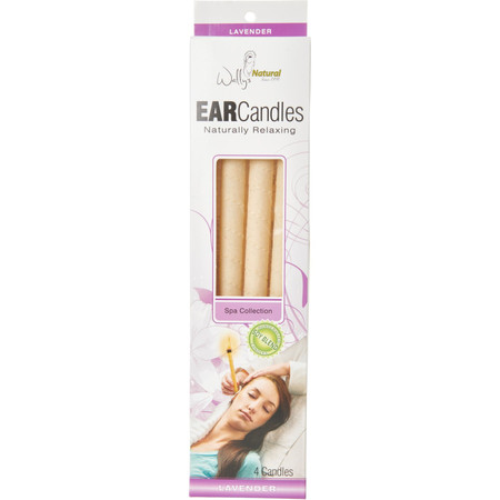 Wally's Natural Products  Lavender Ear Candles, Soy Blend, 4 pack