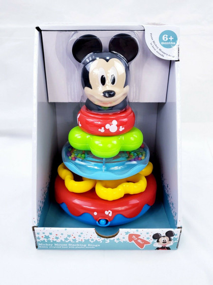 Disney Baby Mickey Mouse Musical Stacking Rings w/ sounds, For 6+ months