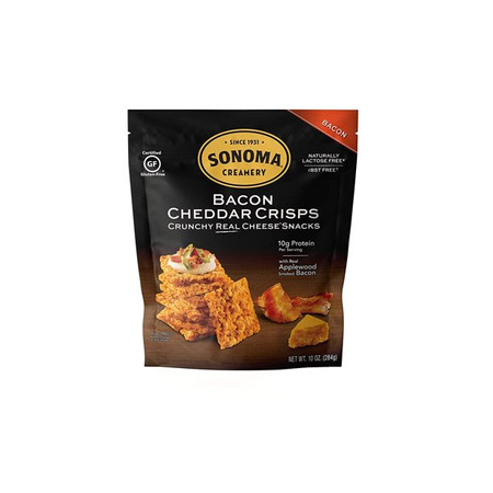 Sonoma Creamery Bacon Cheddar Crisps, 10 Ounce