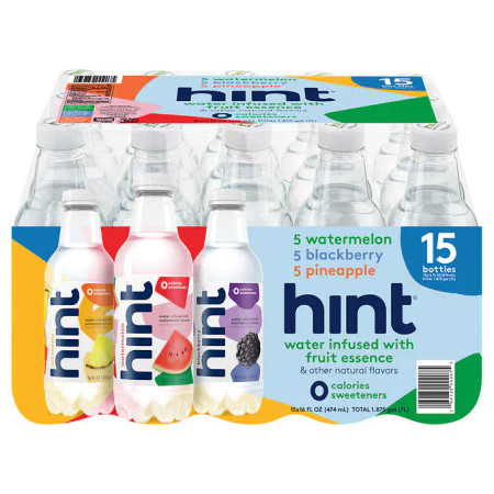 Hint Flavored Water, Variety Pack, 16 fl oz, 15-count