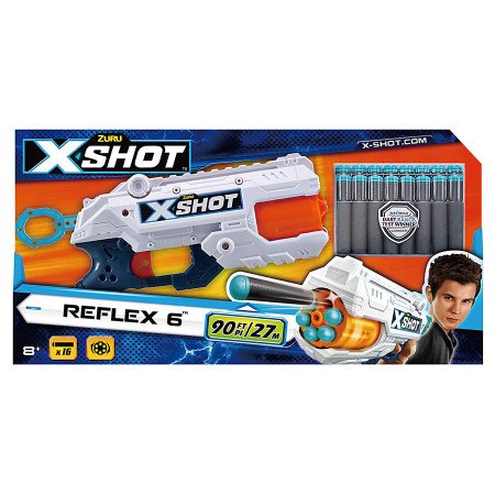 Zuru X-Shot Reflex 6 with 16 Darts Zuru X-Shot Reflex 6 with 16 Darts