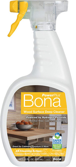 Bona PowerPlus Wood Surface Deep Cleaner Spray, Unscented, 22 Fl Oz Bona PowerPlus Wood Surface Deep Cleaner Spray, Unscented, 22 Fl Oz