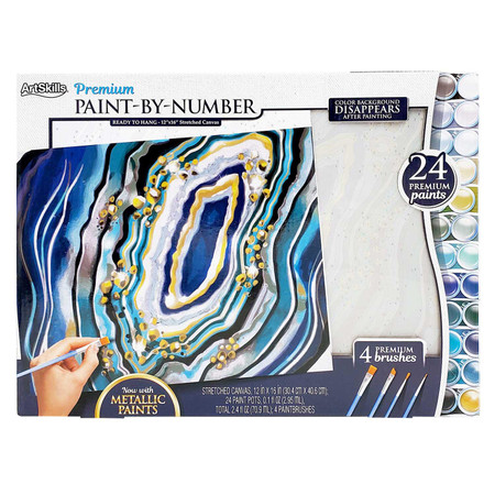 ArtSkills 12" x 16" Paint by Number Art Kit Peacock Design