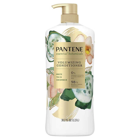 Pantene Essential Botanicals Volumizing Conditioner White Tea and Cucumber 38.2 oz Pantene Essential Botanicals Volumizing Conditioner White Tea and Cucumber 38.2 oz