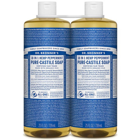 Dr. Bronner's Hemp Peppermint Pure-Castile Soap (25 fl. oz., 2 pk.)
