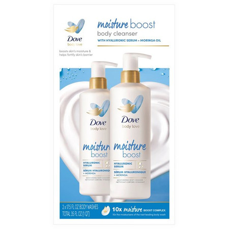 Dove Body Love Moisture Boost Body Wash (17.5 fl. oz., 2 pk.) Dove Body Love Moisture Boost Body Wash (17.5 fl. oz., 2 pk.)